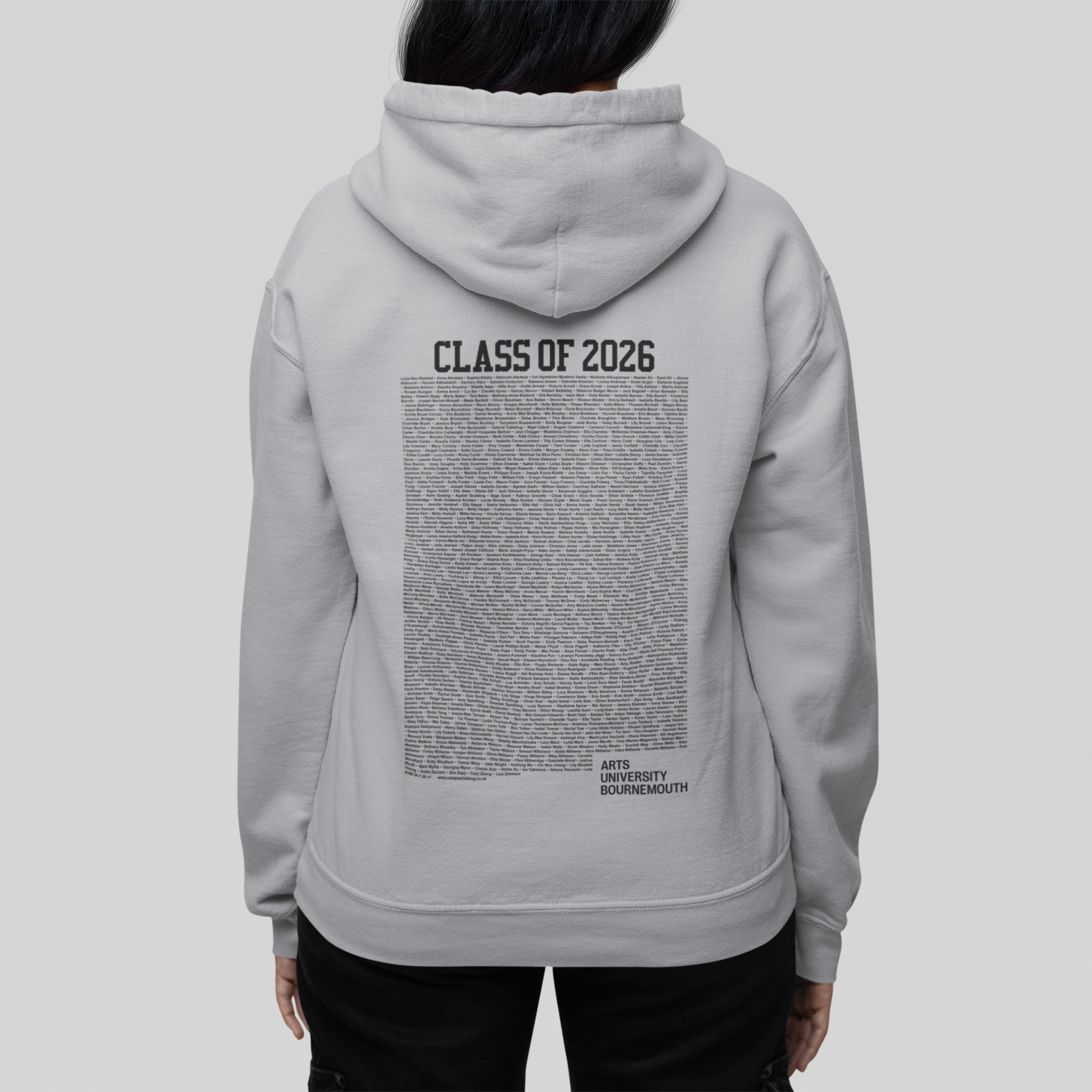 Arts University Bournemouth - Graduation Names-list - Hoodie