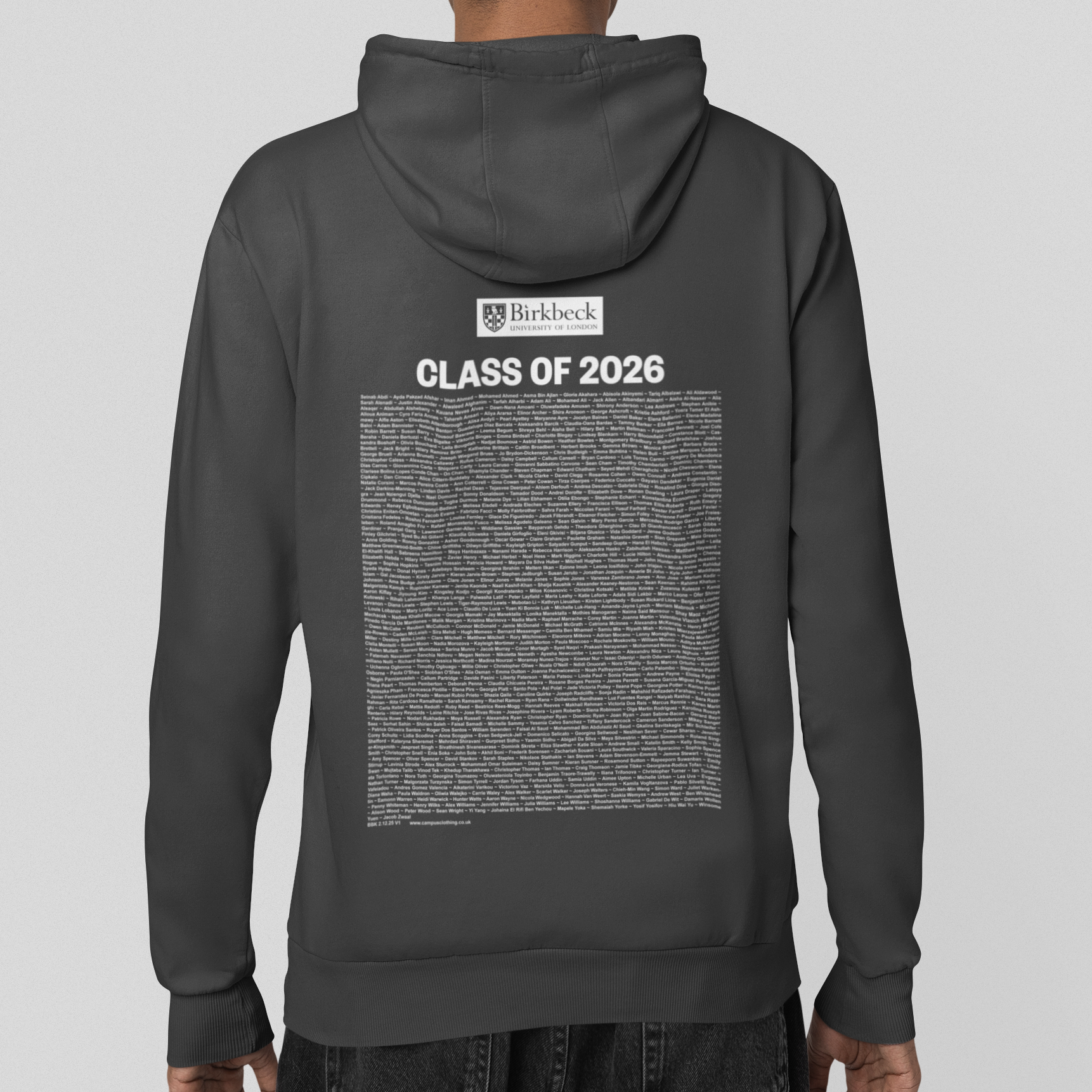 Birkbeck, University of London - Graduation Names-list - Hoodie