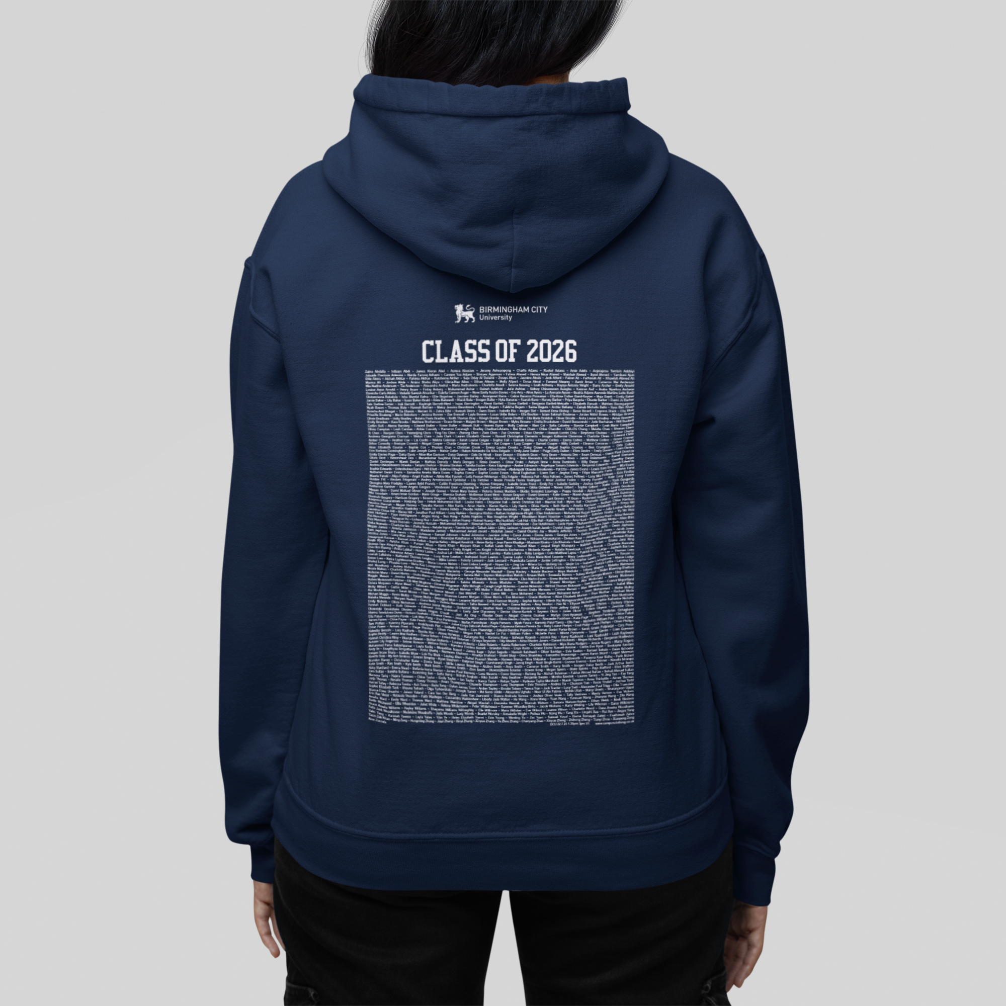 Birmingham City University - Graduation Names-list - Hoodie