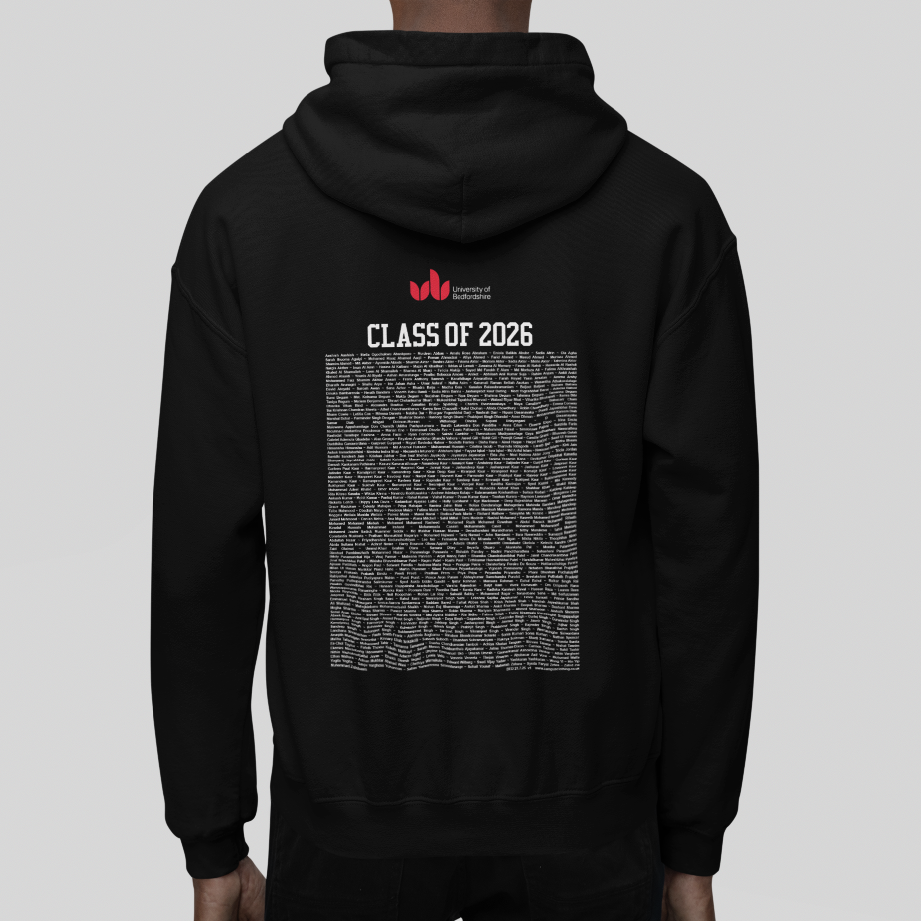 University of Bedfordshire - Keepsake Package - Graduation Hoodie, Bear & Tote Bag