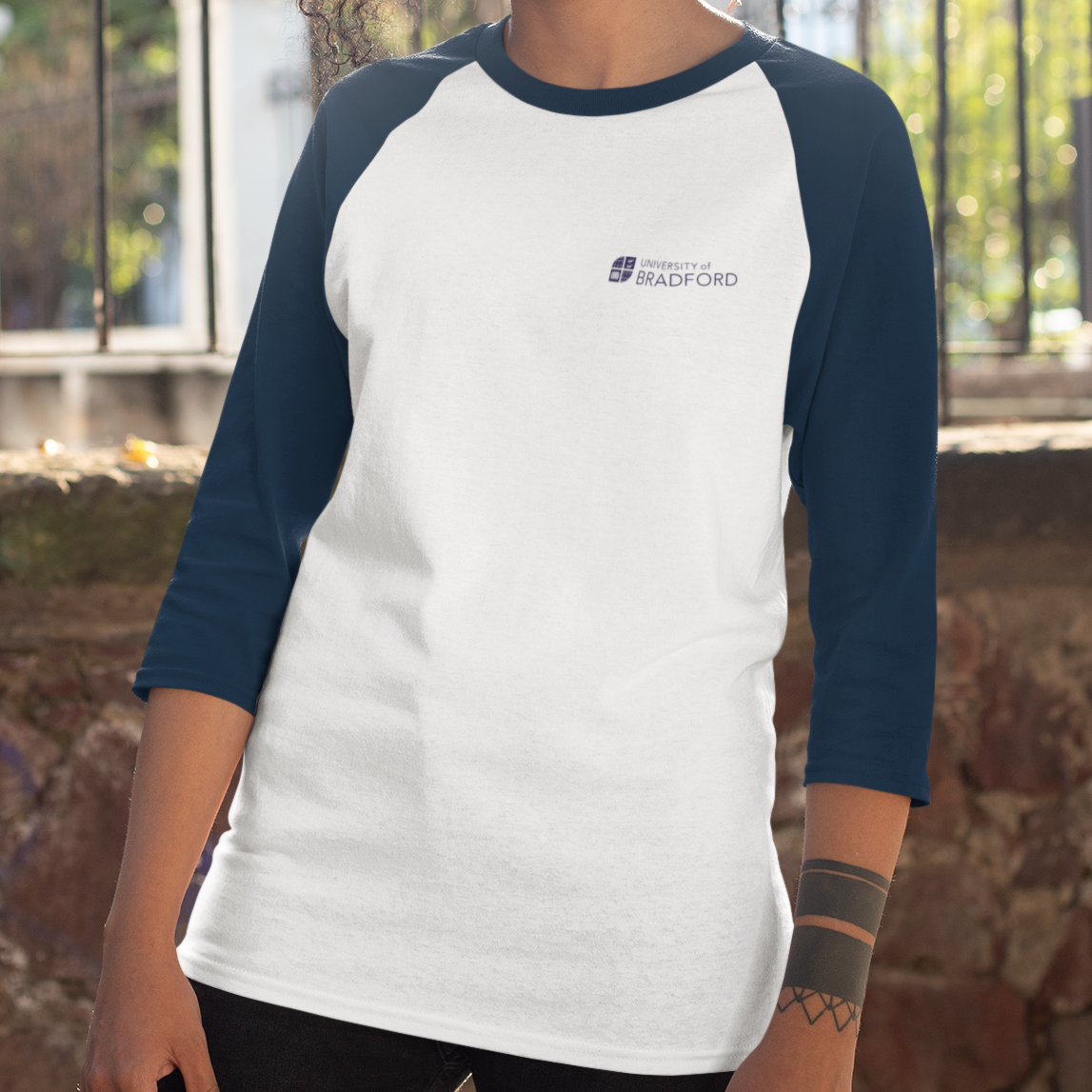 University of Bradford - Graduation Names-list - Fitted Baseball T-shirt