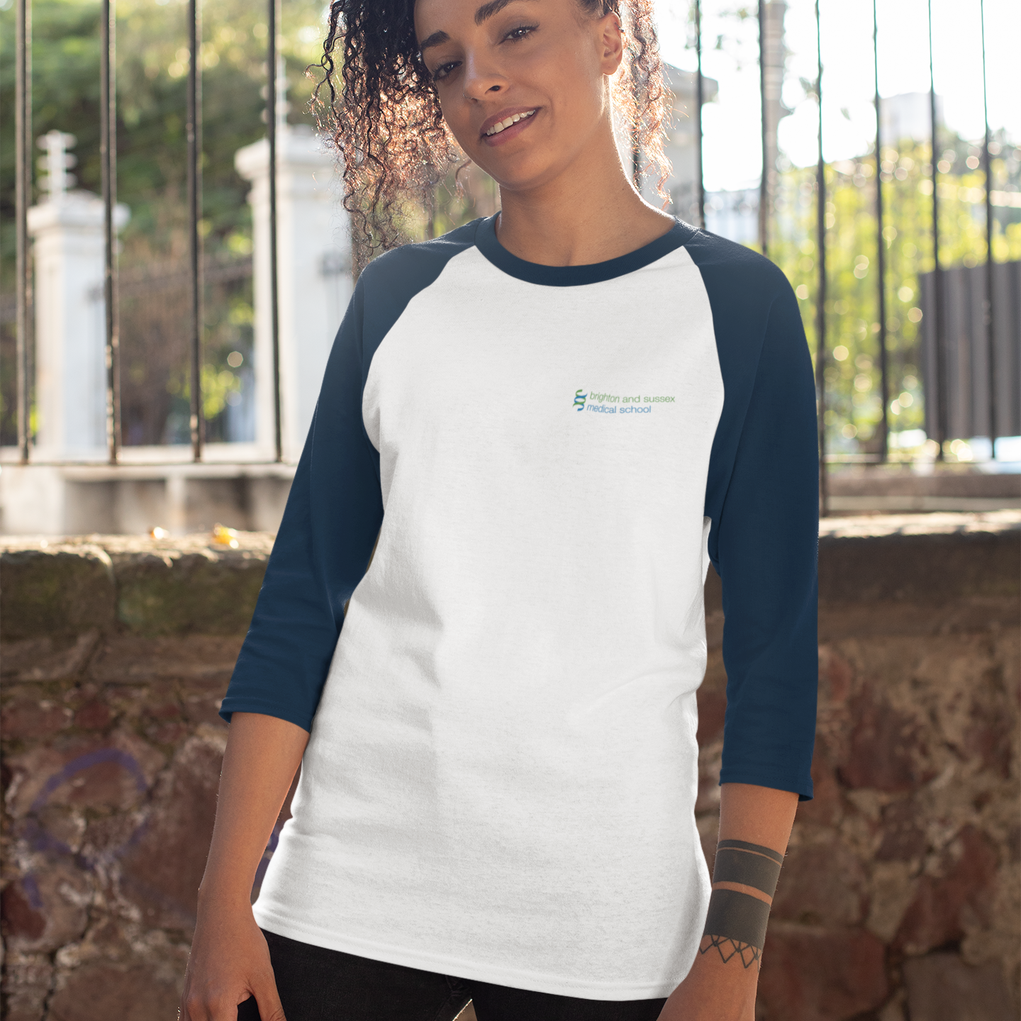 Brighton & Sussex Medical School - Graduation Names-list - Fitted Baseball T-shirt