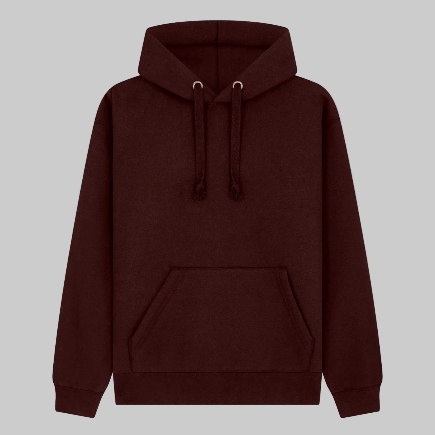 Maroon hoodie on a white background
