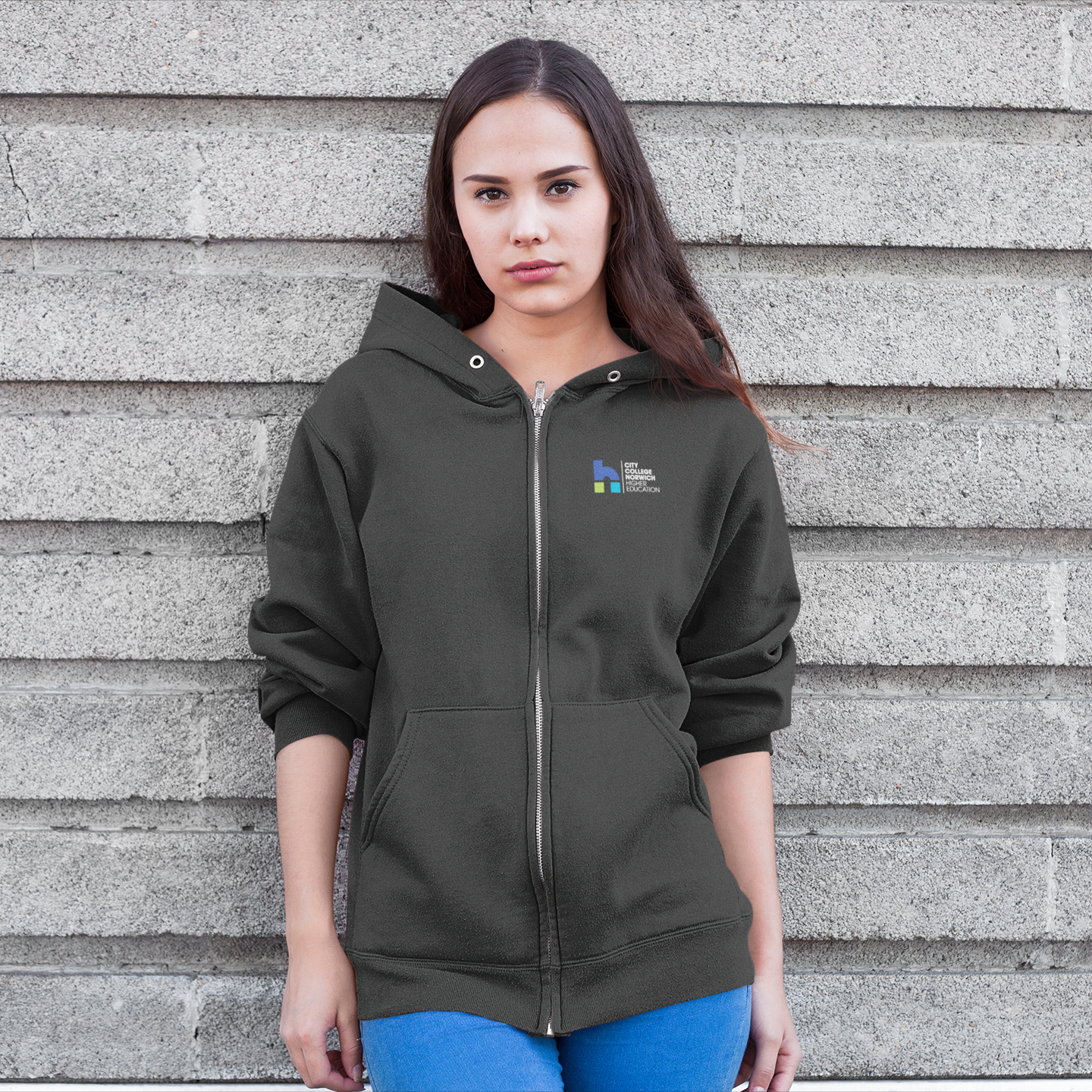 City College Norwich - Graduation Names-list - Zip Hoodie