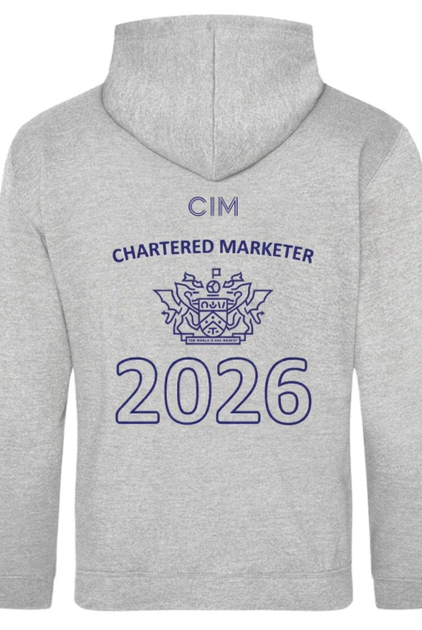 Chartered Institute of Marketing - 'GRADUATE' or 'CHARTERED MARKETER' - Hoodie