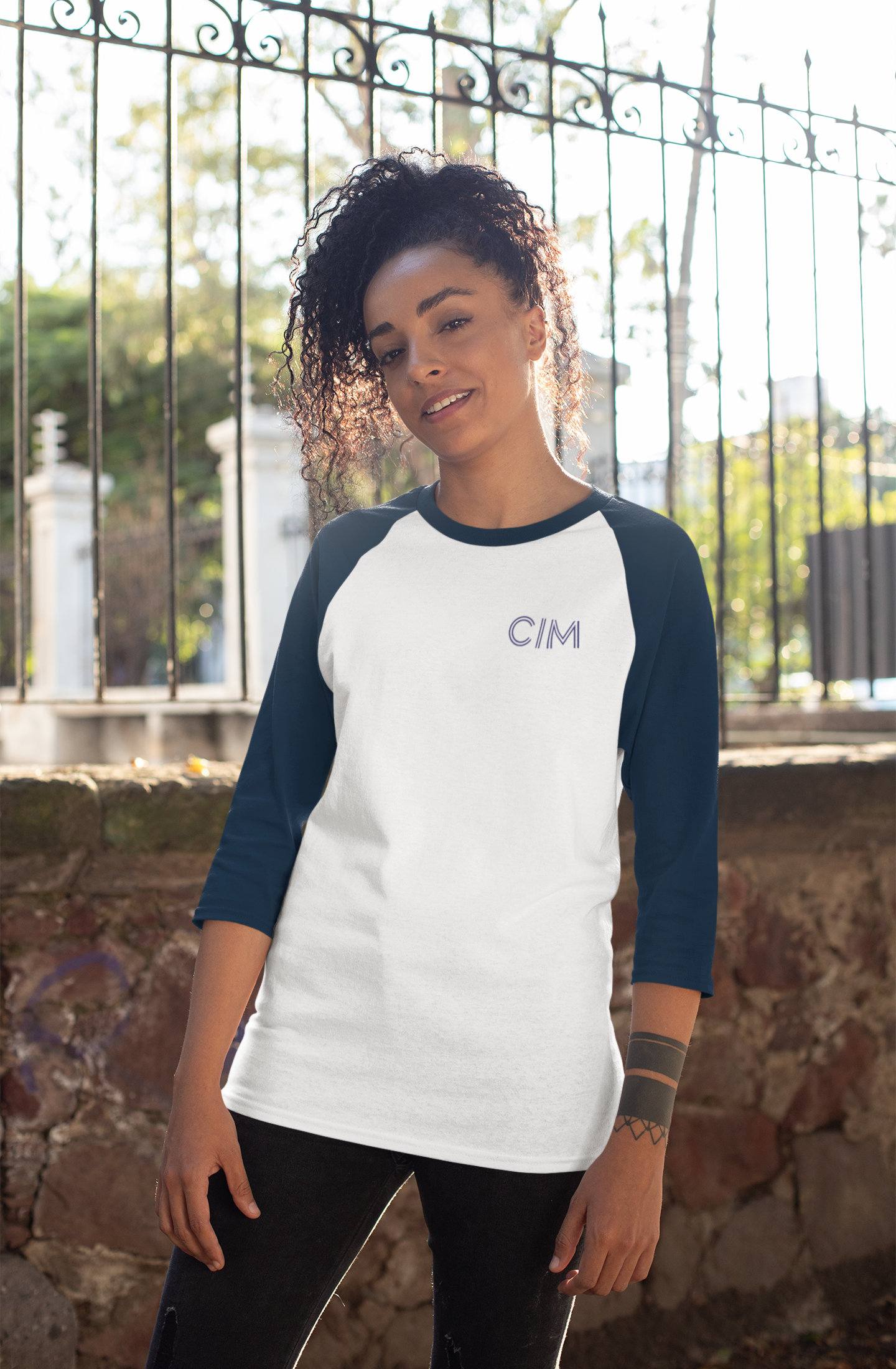Chartered Institute of Marketing - Graduation Names-list - Fitted Baseball T-shirt