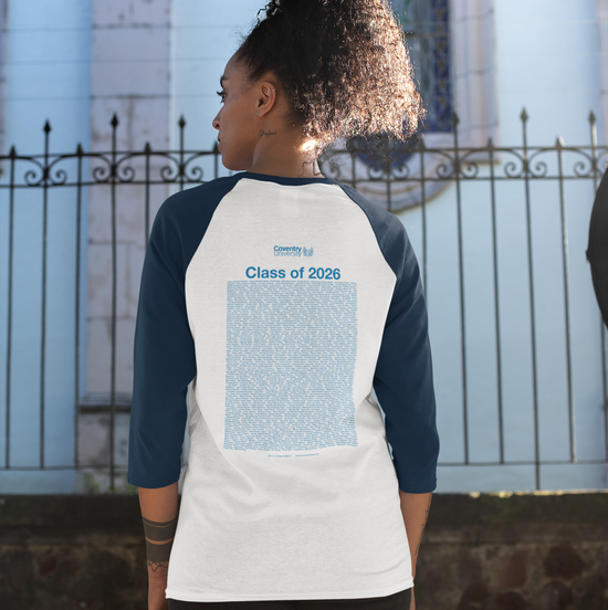 Coventry University - Graduation Names-list - Fitted Baseball T-shirt