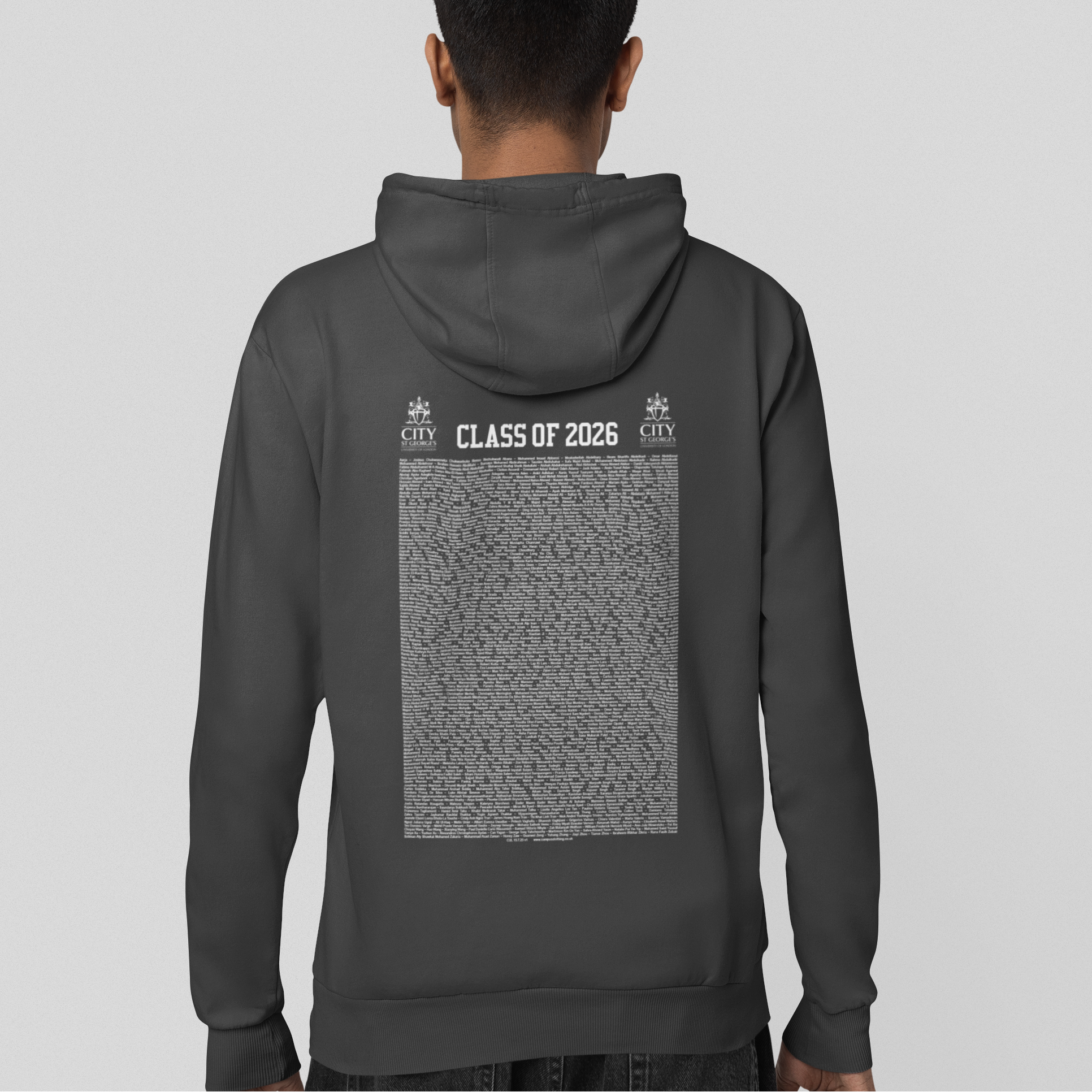City St George's, University of London - Graduation Names-list - Zip Hoodie