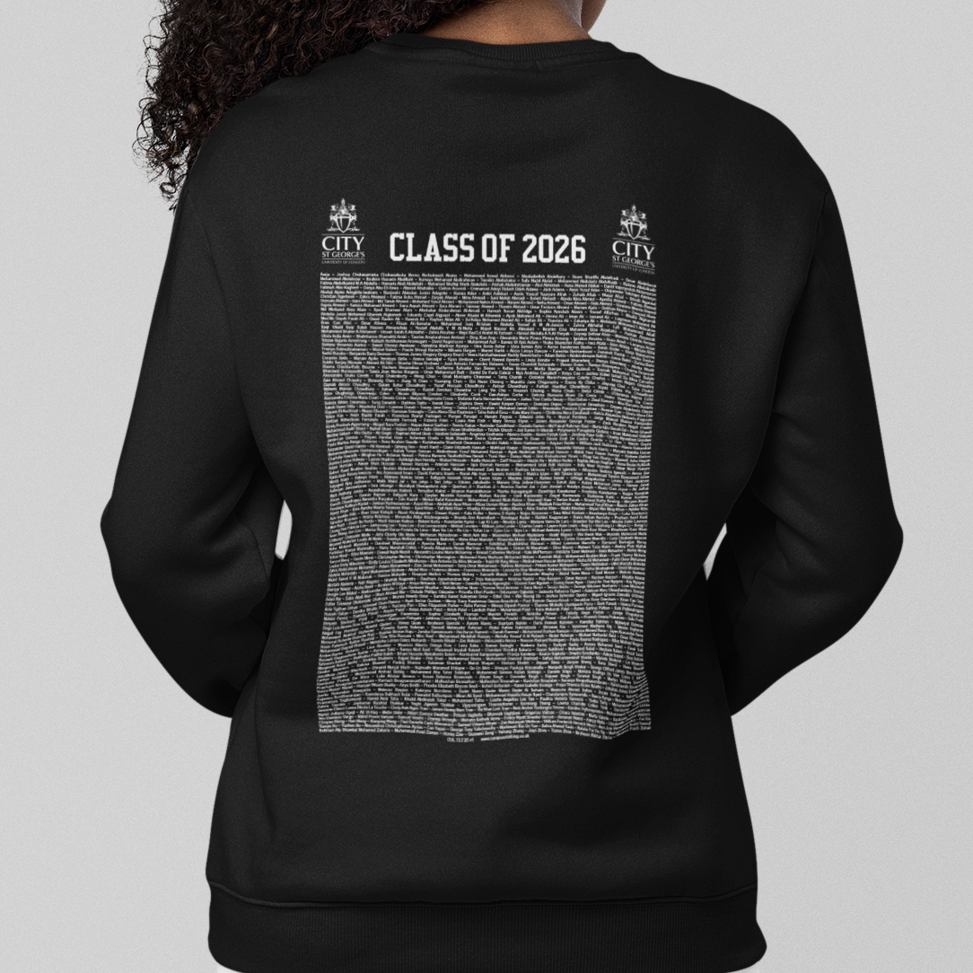 City St George's, University of London - Graduation Names-list - Organic Sweatshirt