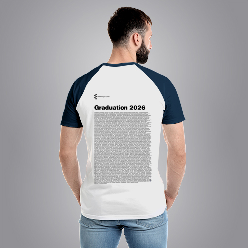 University of Essex - Graduation Names-list - Regular Fit Baseball T-shirt