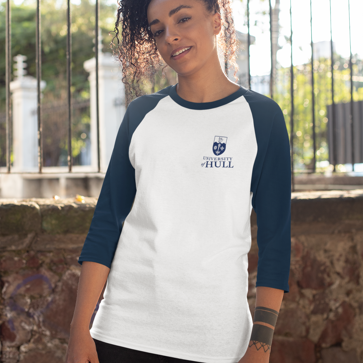 University of Hull - Graduation Names-list - Fitted Baseball T-shirt