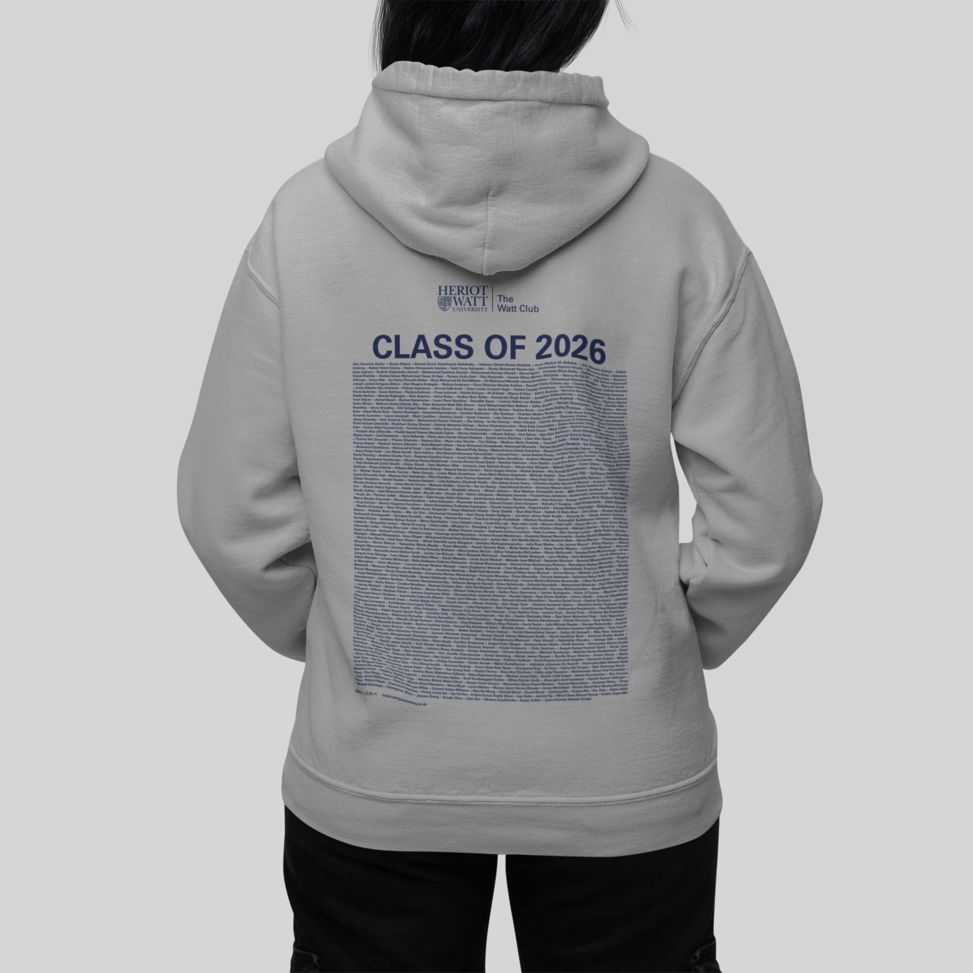 Heriot-Watt University - Graduation Names-list - Hoodie