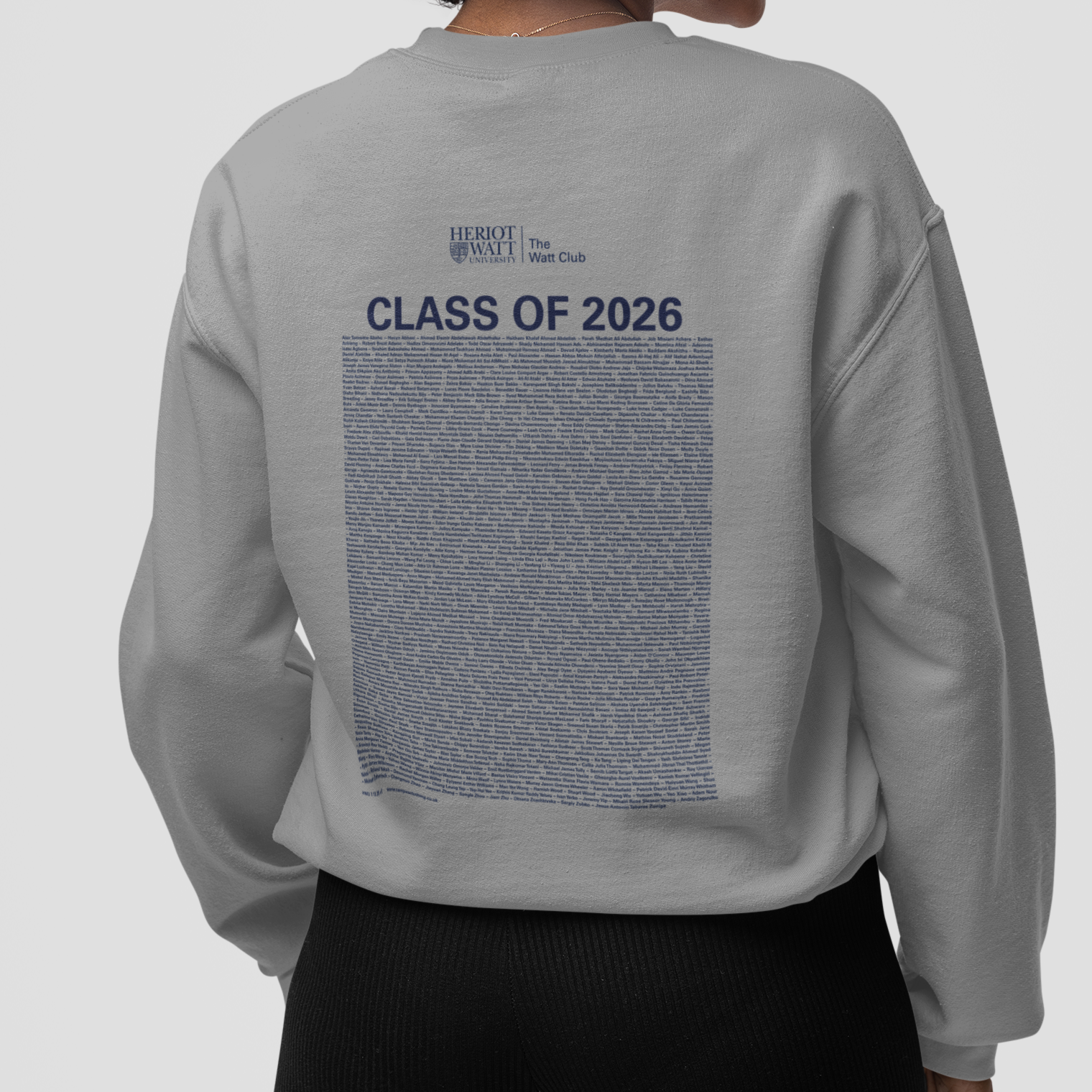 Heriot-Watt University - Graduation Names-list - Organic Sweatshirt