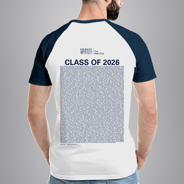 Heriot-Watt University - Graduation Names-list - Regular Fit Baseball T-shirt