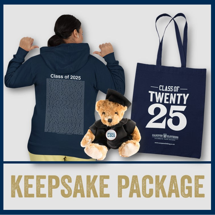 University of South Wales - Keepsake Package - Graduation Hoodie, Bear & Tote Bag