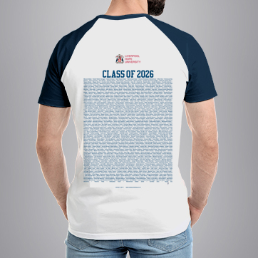 Liverpool Hope University - Graduation Names-list - Regular Fit Baseball T-shirt