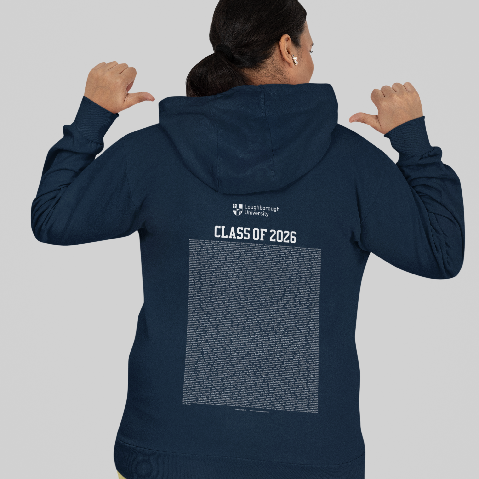 Loughborough University - Graduation Names-list - Hoodie