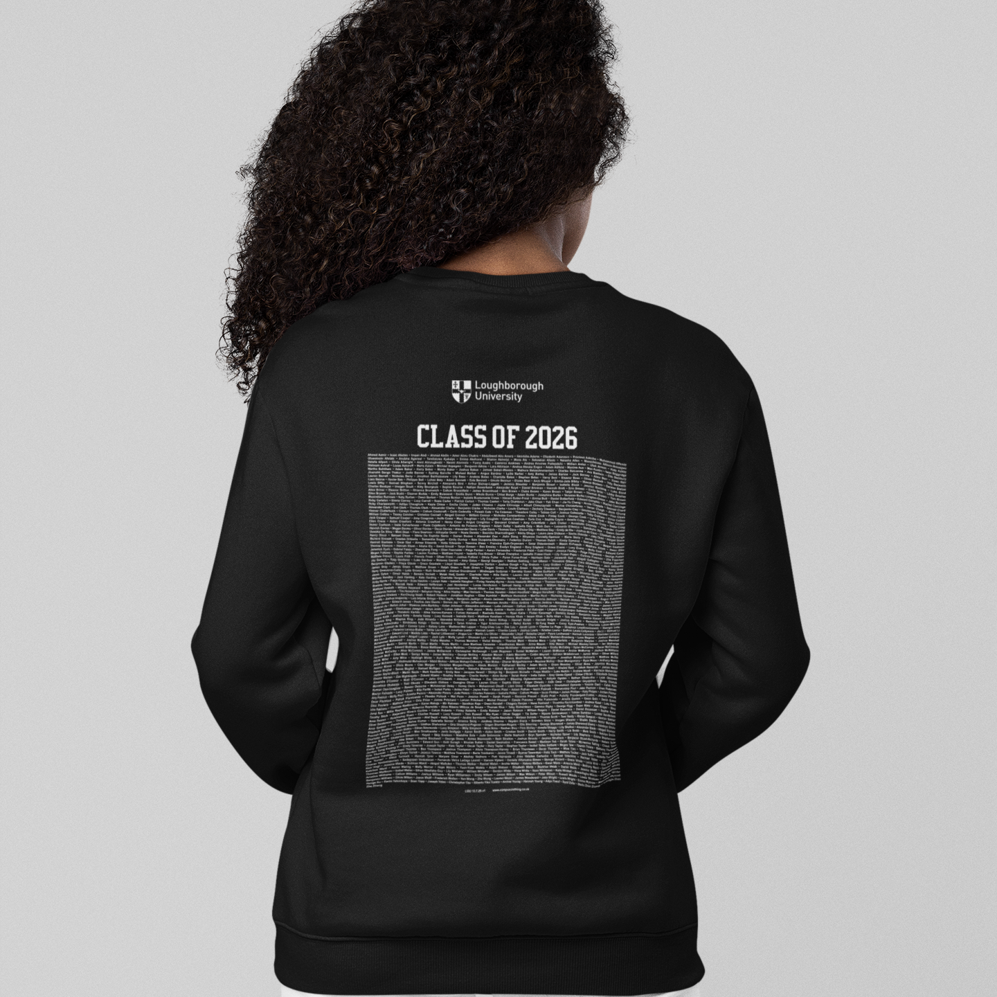 Loughborough University - Graduation Names-list - Organic Sweatshirt