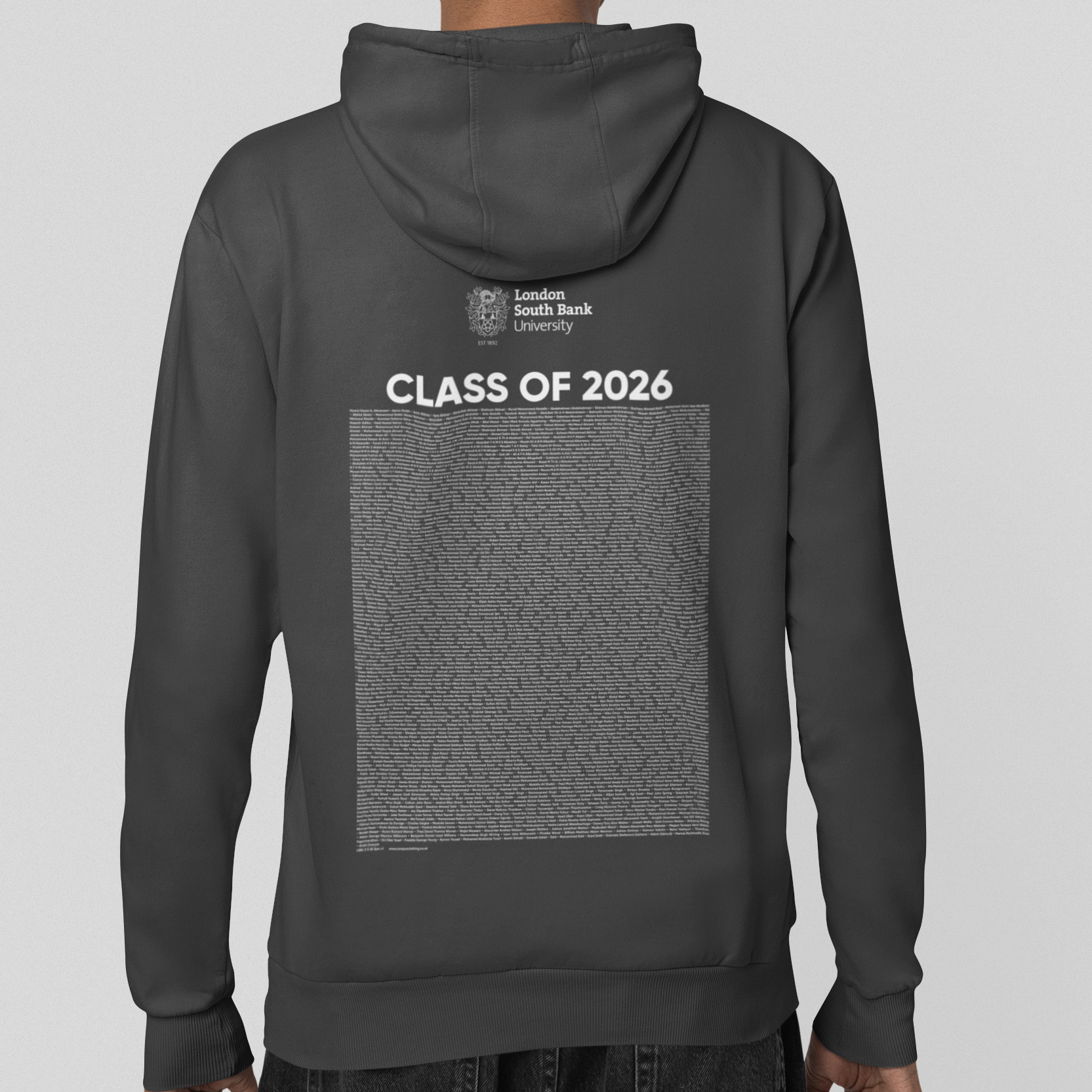 London South Bank University - Graduation Names-list - Zip Hoodie
