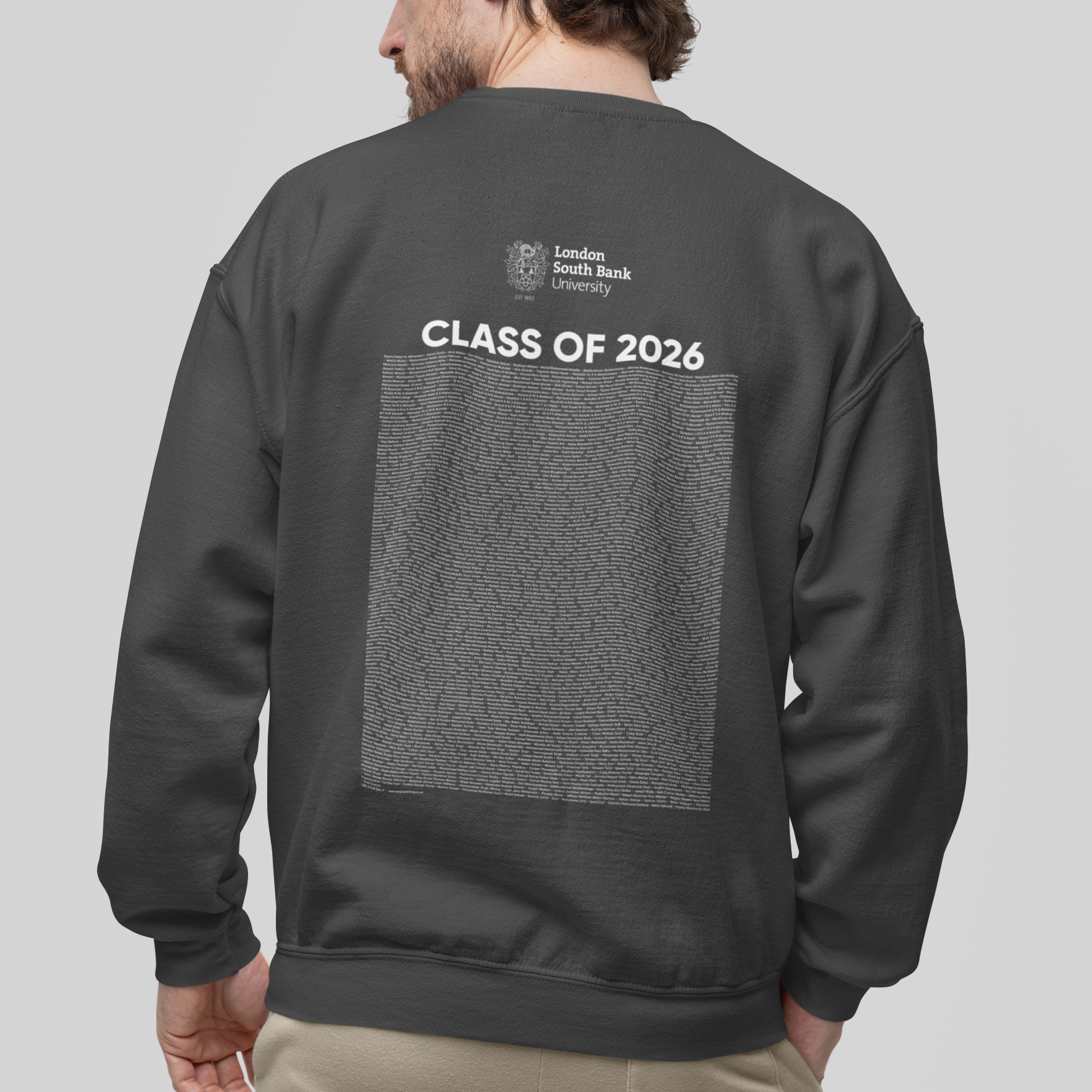 London South Bank University - Graduation Names-list - Organic Sweatshirt