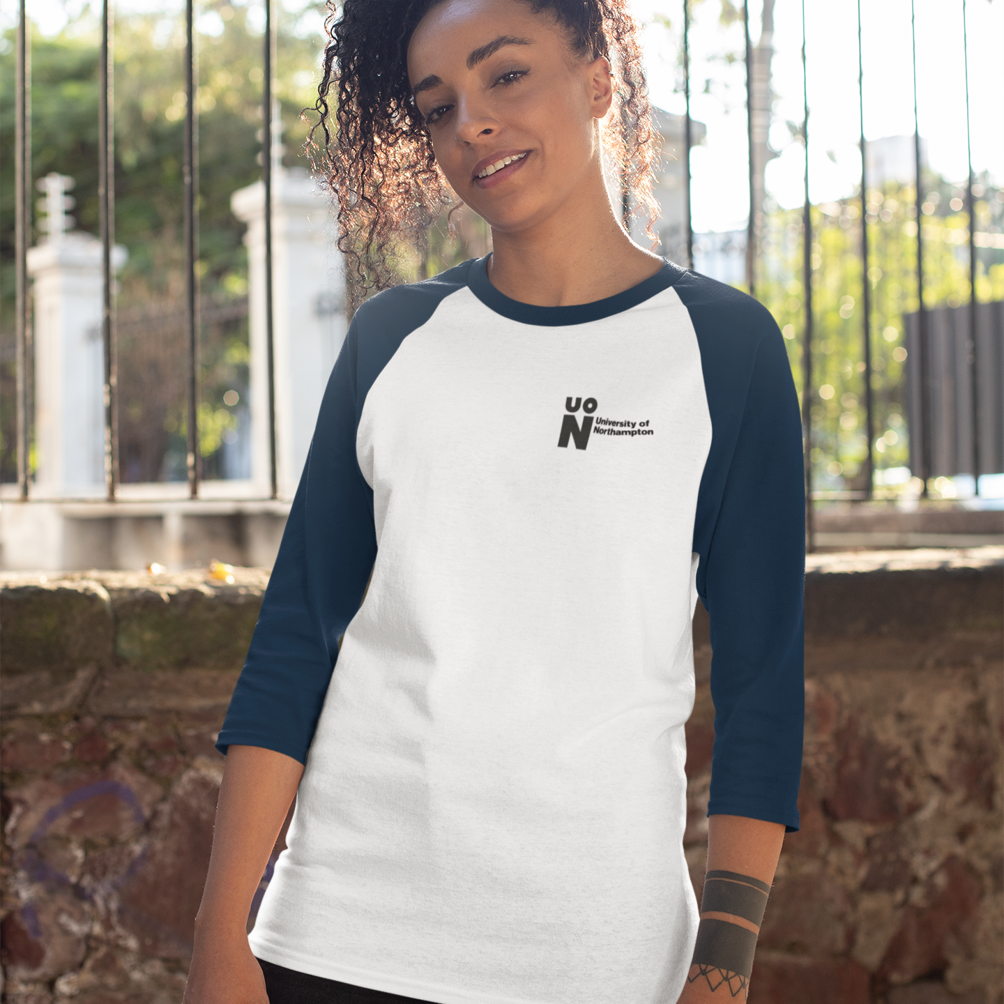 University of Northampton - Graduation Names-list - Fitted Baseball T-shirt
