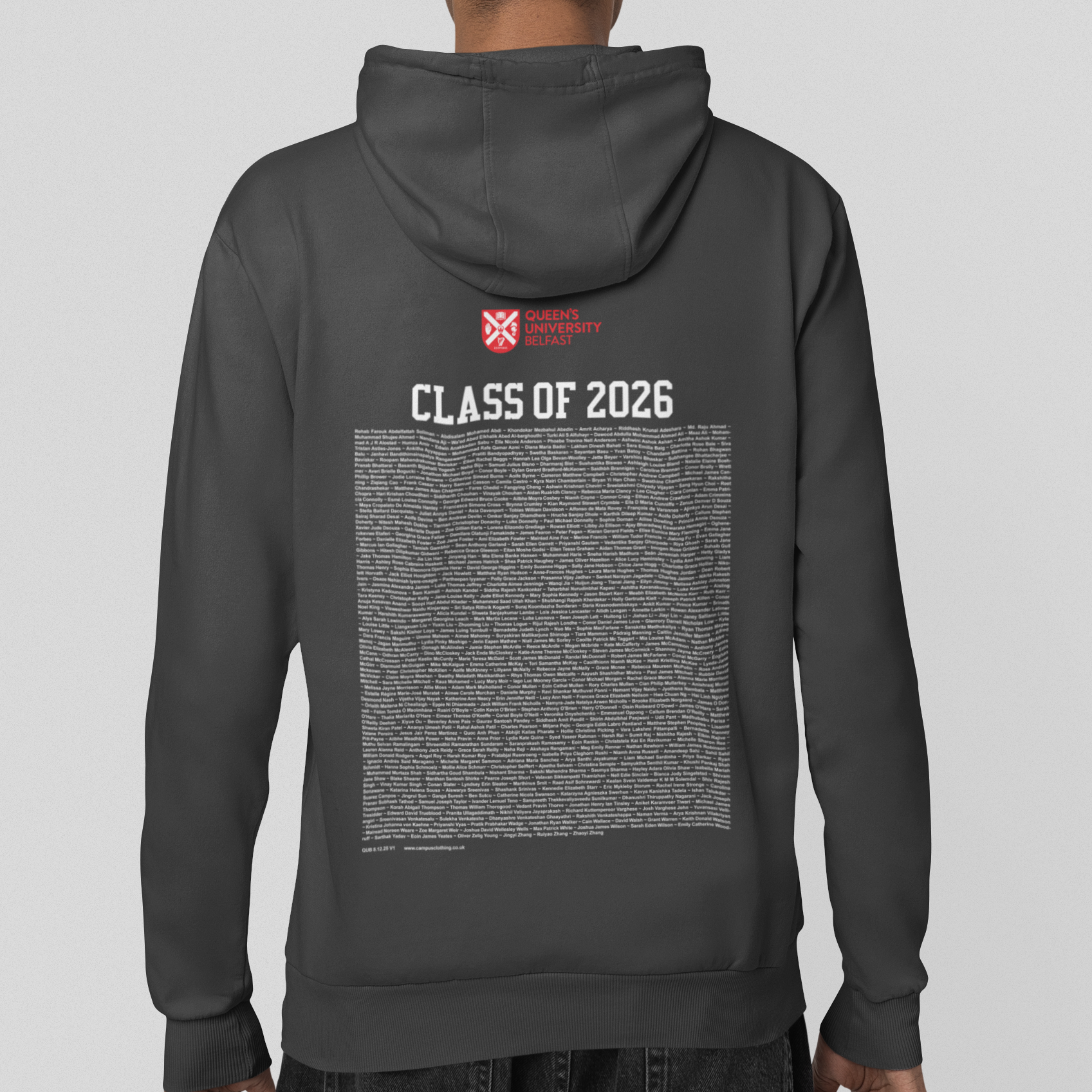 Queen's University Belfast - Graduation Names-list - Hoodie