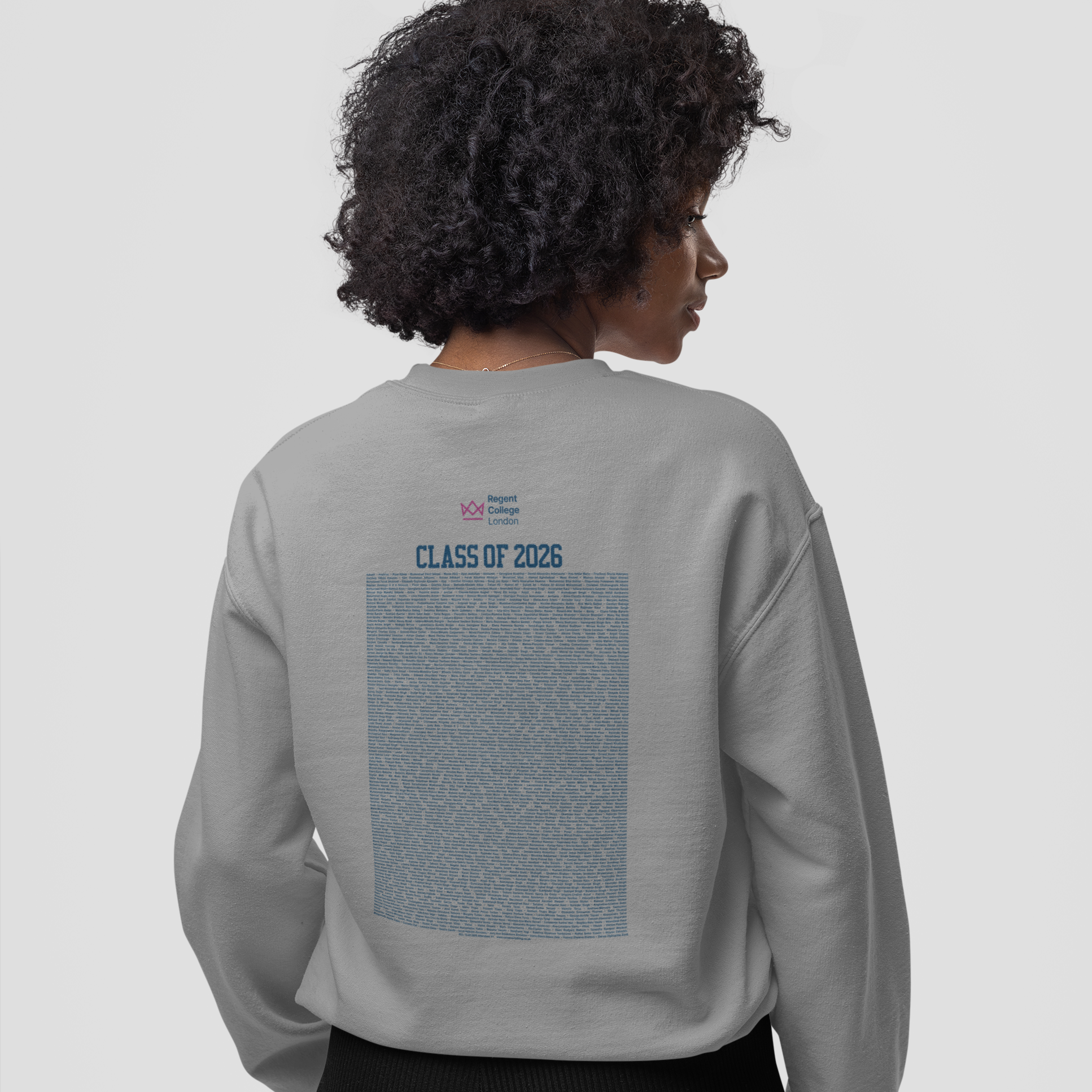 Regent College London - Graduation Names-list - Organic Sweatshirt