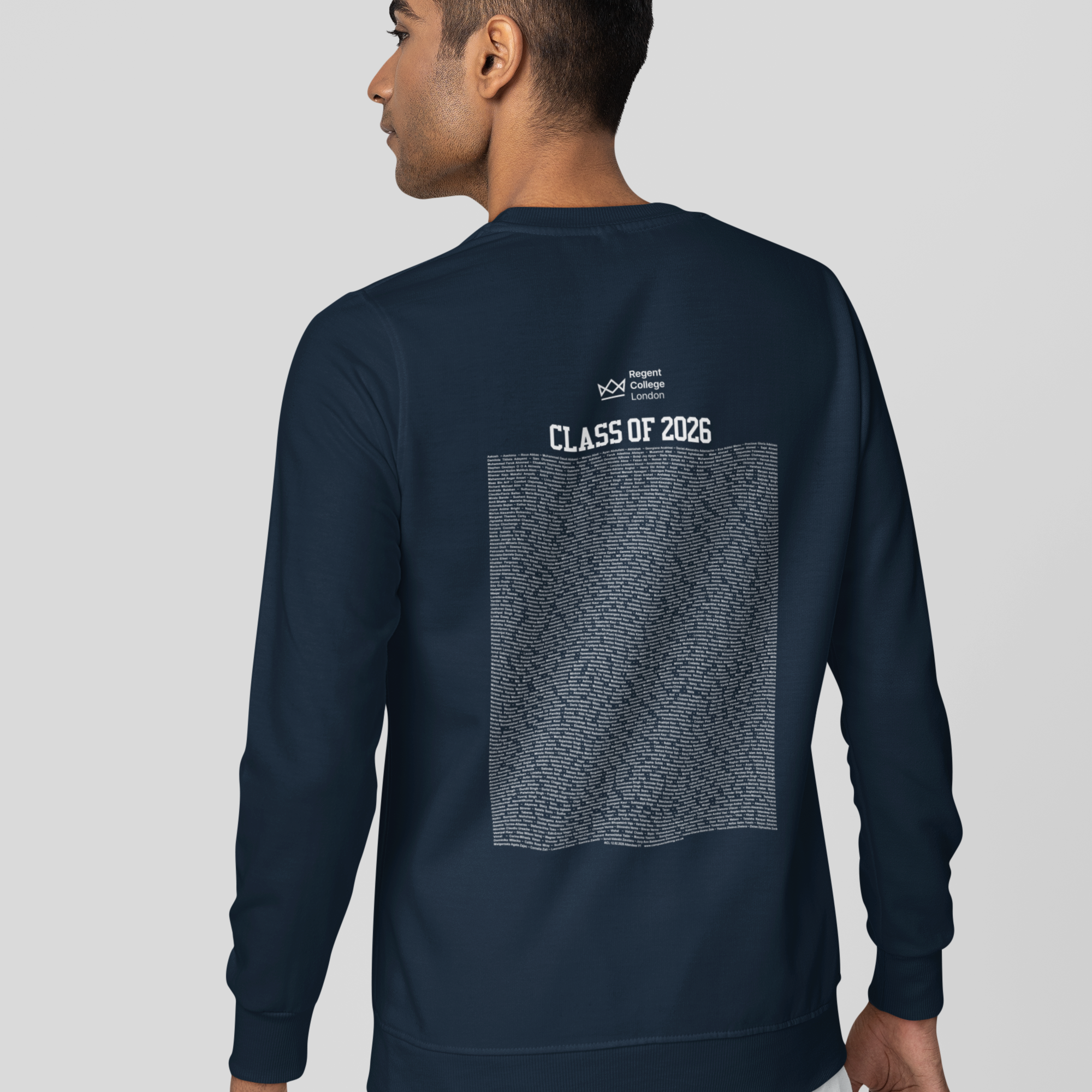 Regent College London - Graduation Names-list - Organic Sweatshirt