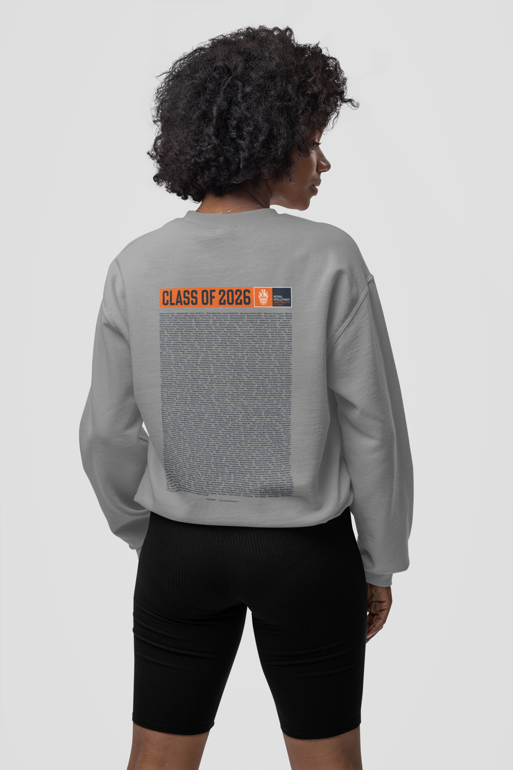 Royal Holloway University of London - Graduation Names-list - Organic Sweatshirt