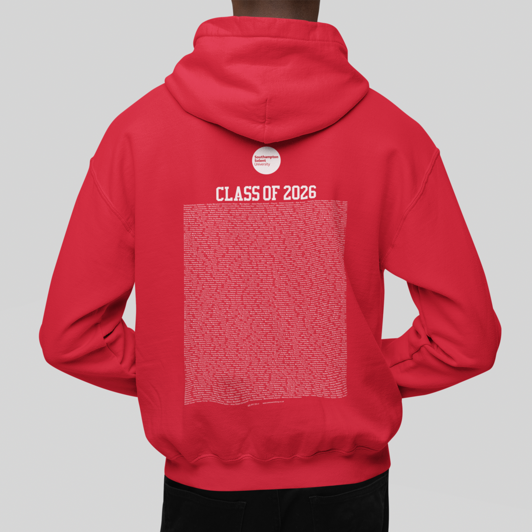 Southampton Solent University - Graduation Names-list - Hoodie