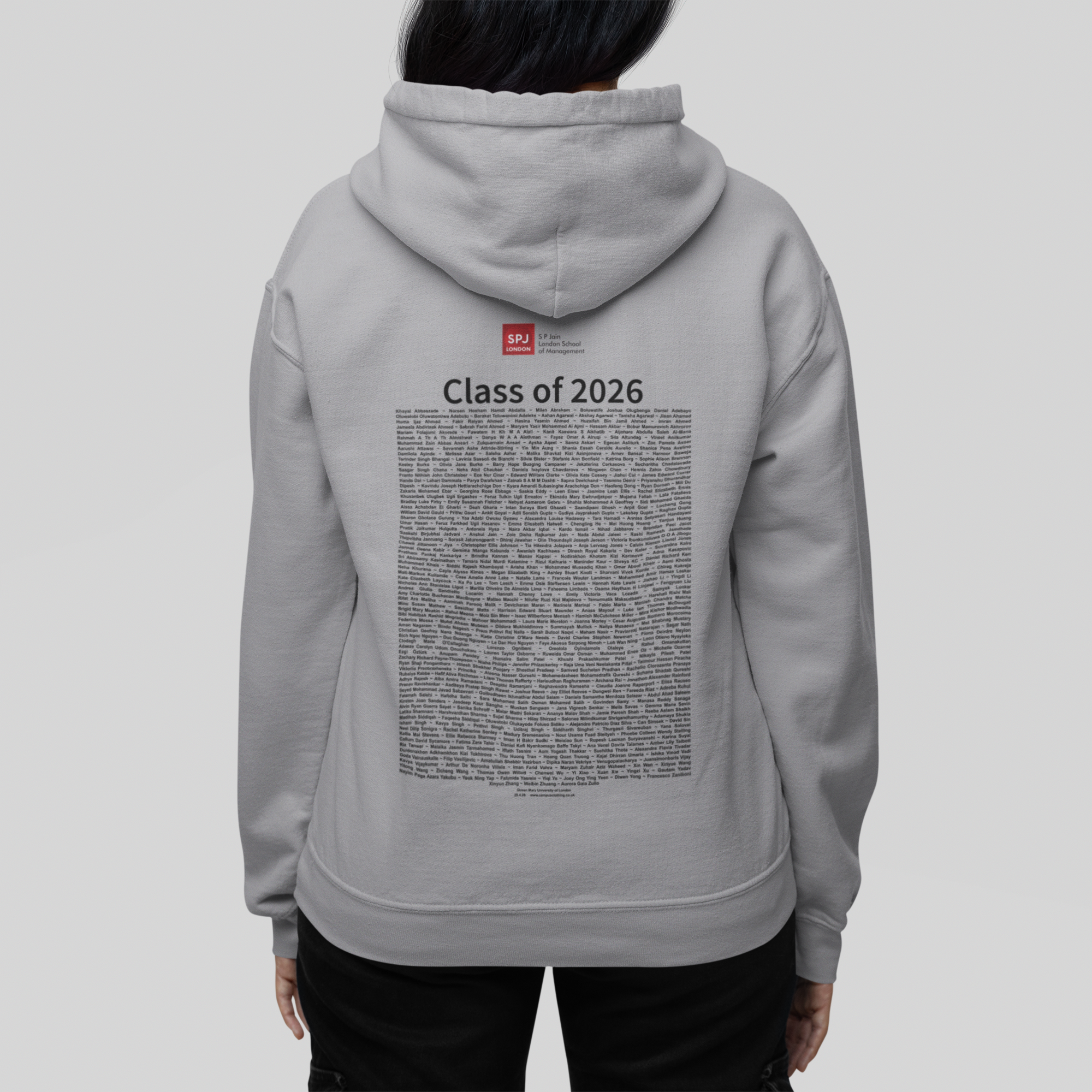 SP Jain London School of Management - Graduation Names-list - Hoodie