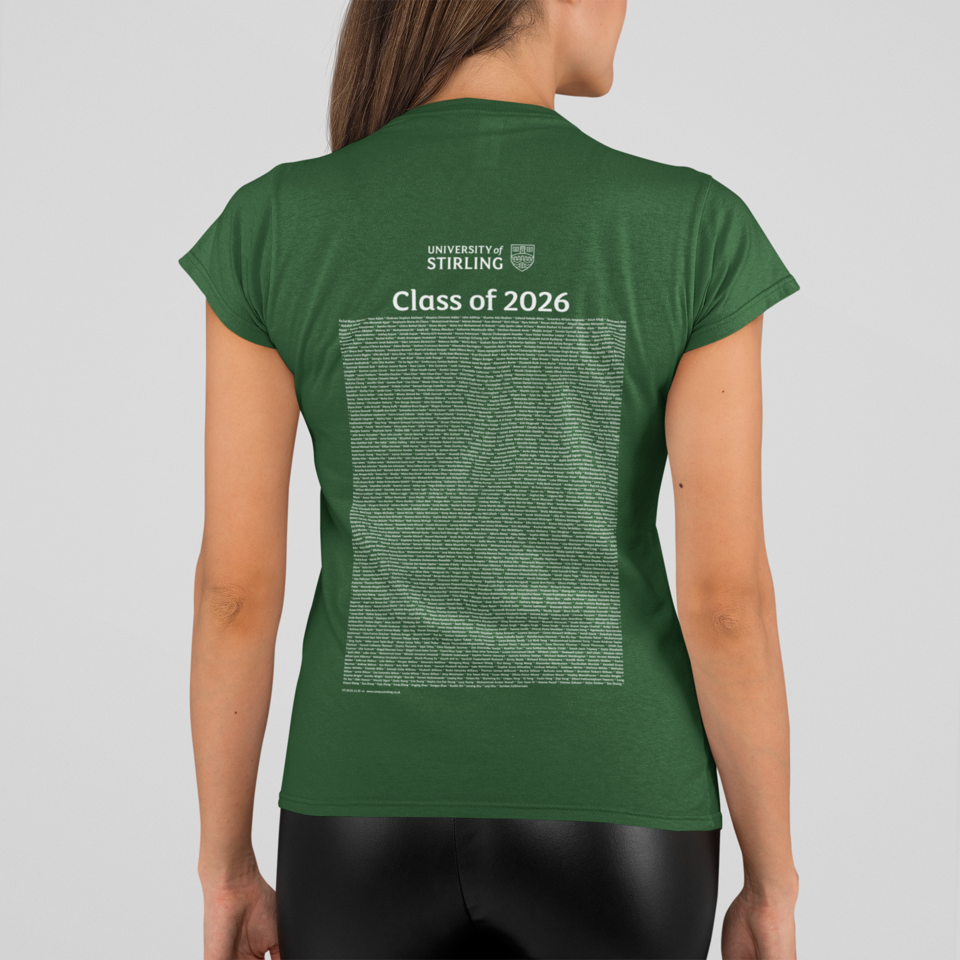 University of Stirling - Graduation Names-list - Fitted T-shirt