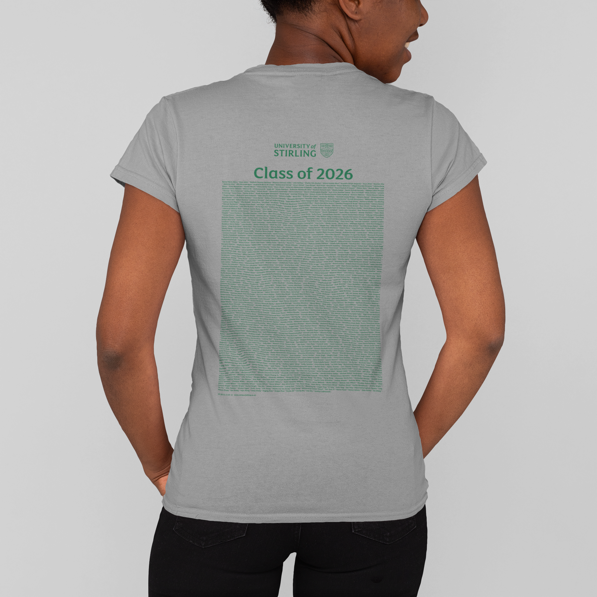University of Stirling - Graduation Names-list - Fitted T-shirt