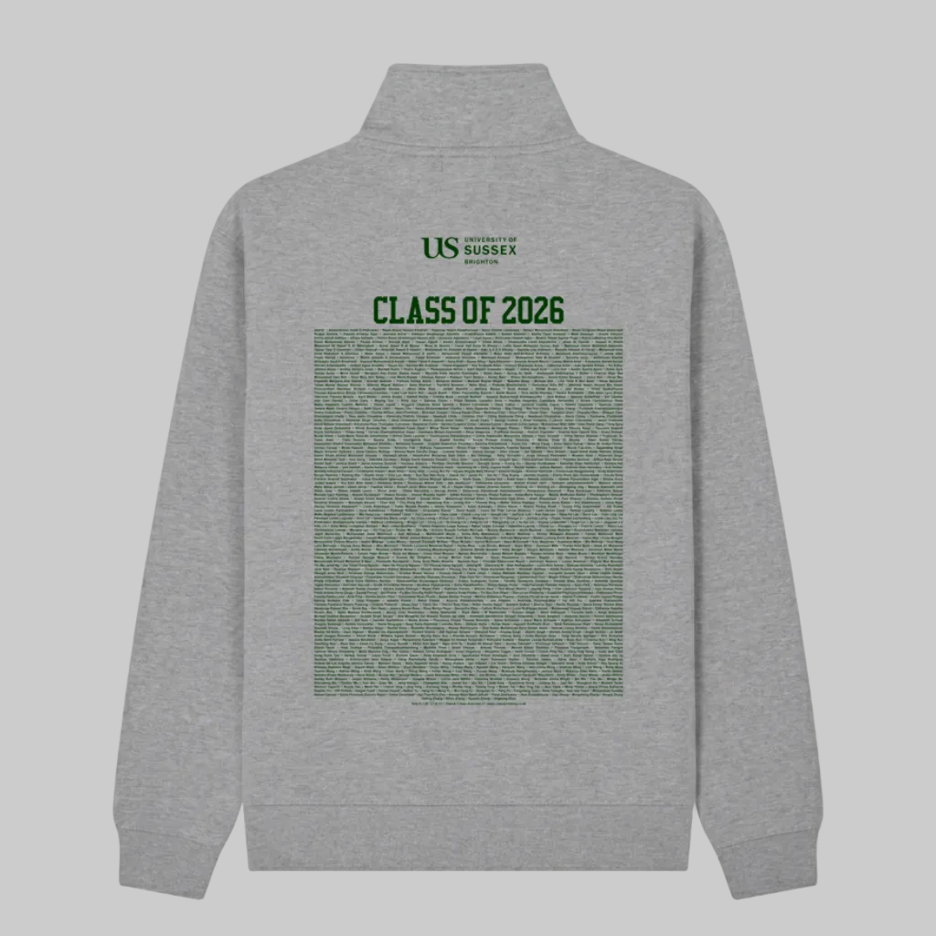 University of Sussex - Graduation Names-list - 1/4 Zip Sweatshirt