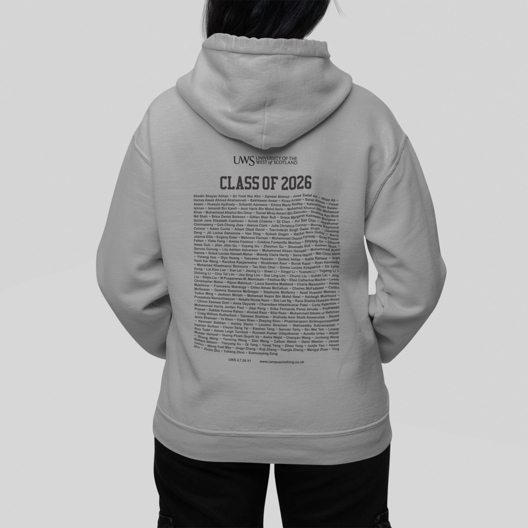 University of the West of Scotland - Keepsake Package - Graduation Hoodie, Bear & Tote Bag