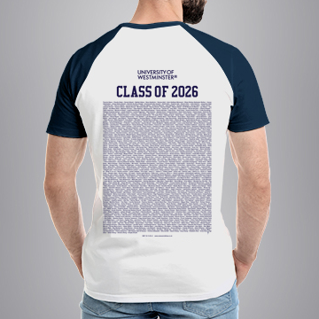 University of Westminster - Graduation Names-list - Regular Fit Baseball T-shirt