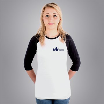 Fitted University of Bedfordshire Graduation 3/4 sleeve Baseball T-shirt