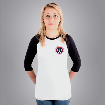 Fitted University of Edinburgh Graduation 3/4 sleeve Baseball T-shirt