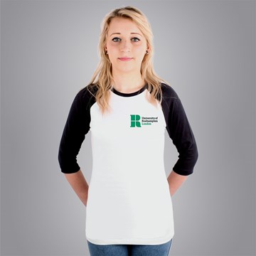 Fitted University of Roehampton - London Graduation 3/4 sleeve Baseball T-shirt