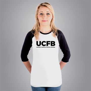 Fitted UCFB Graduation 3/4 sleeve Baseball T-shirt