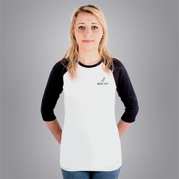 Fitted Anglia Ruskin University Graduation 3/4 sleeve Baseball T-shirt