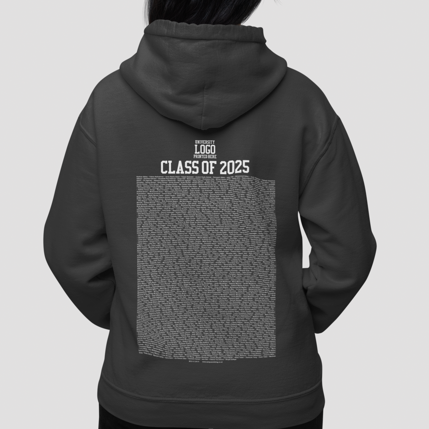 Bespoke Graduation Hoodie - Archived Names-list