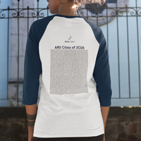 Anglia Ruskin University - Graduation Names-list - Fitted Baseball T-shirt