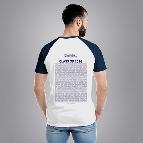 Abertay University - Graduation Names-list - Regular Fit Baseball T-shirt