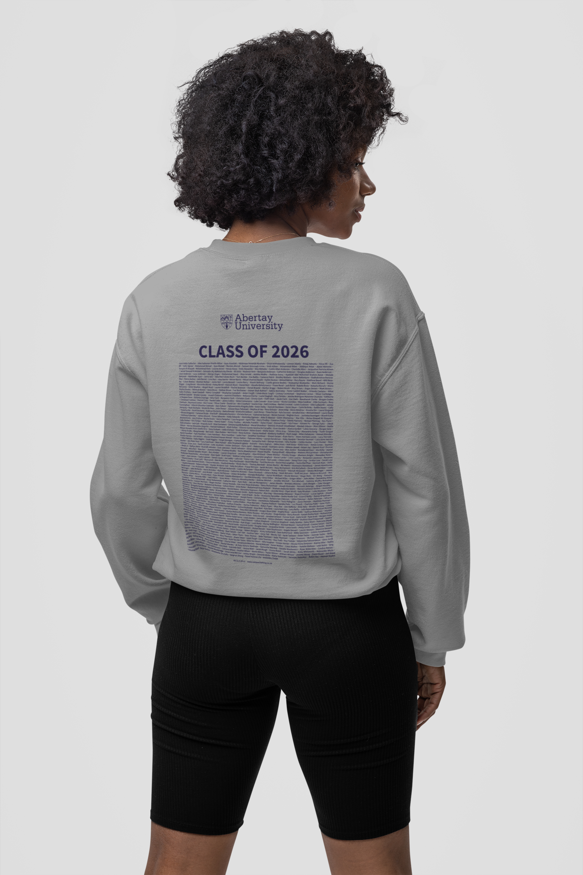 Abertay University - Graduation Names-list - Organic Sweatshirt