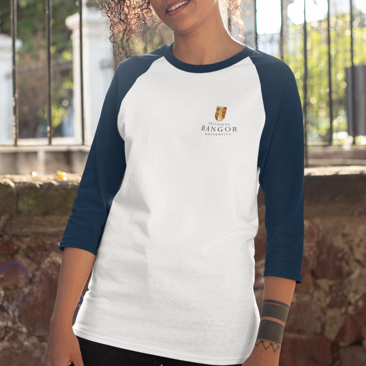 Bangor University - Graduation Names-list - Fitted Baseball T-shirt