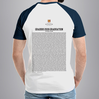 Bangor University - Graduation Names-list - Regular Fit Baseball T-shirt