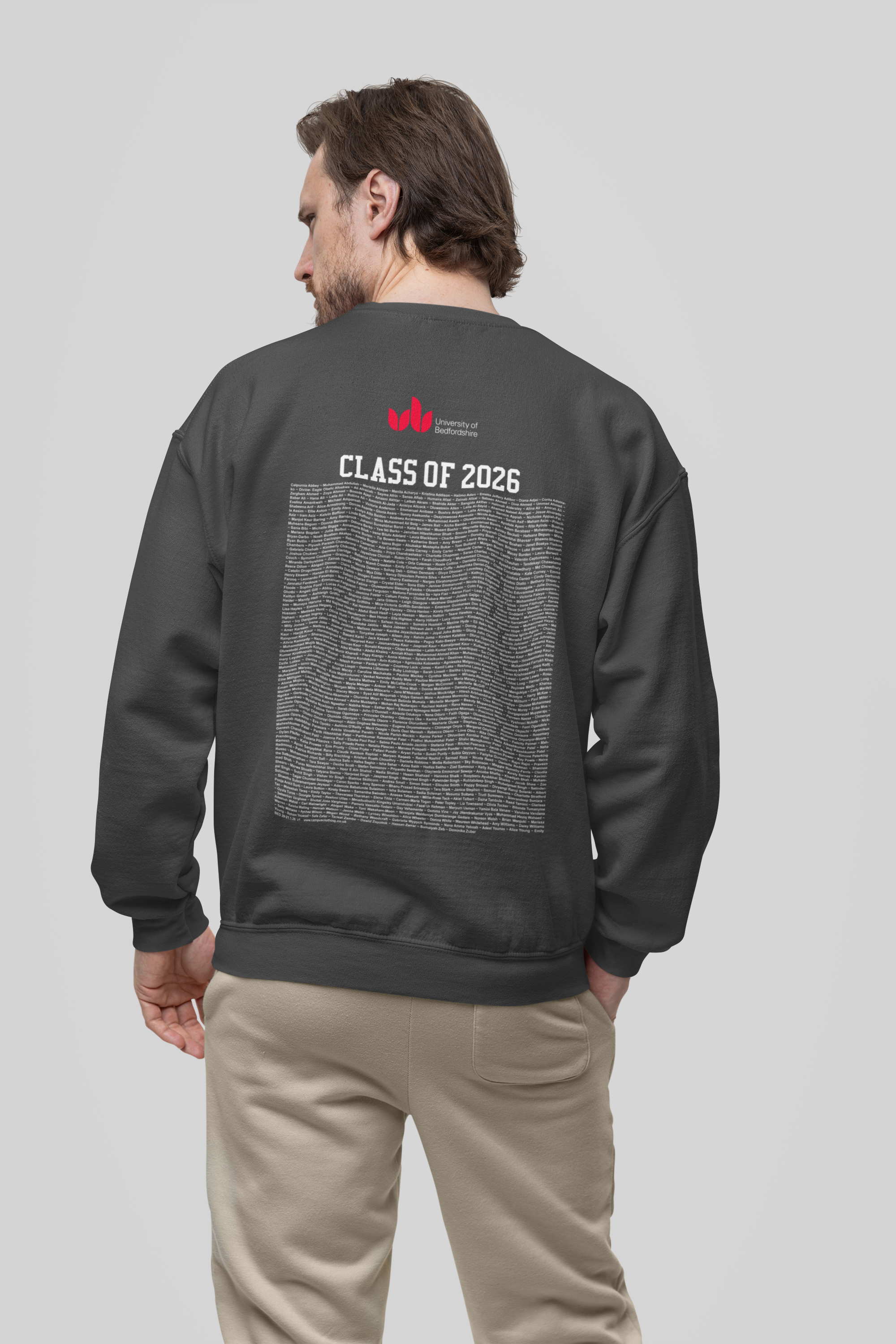 University of Bedfordshire - Graduation Names-list - Organic Sweatshirt
