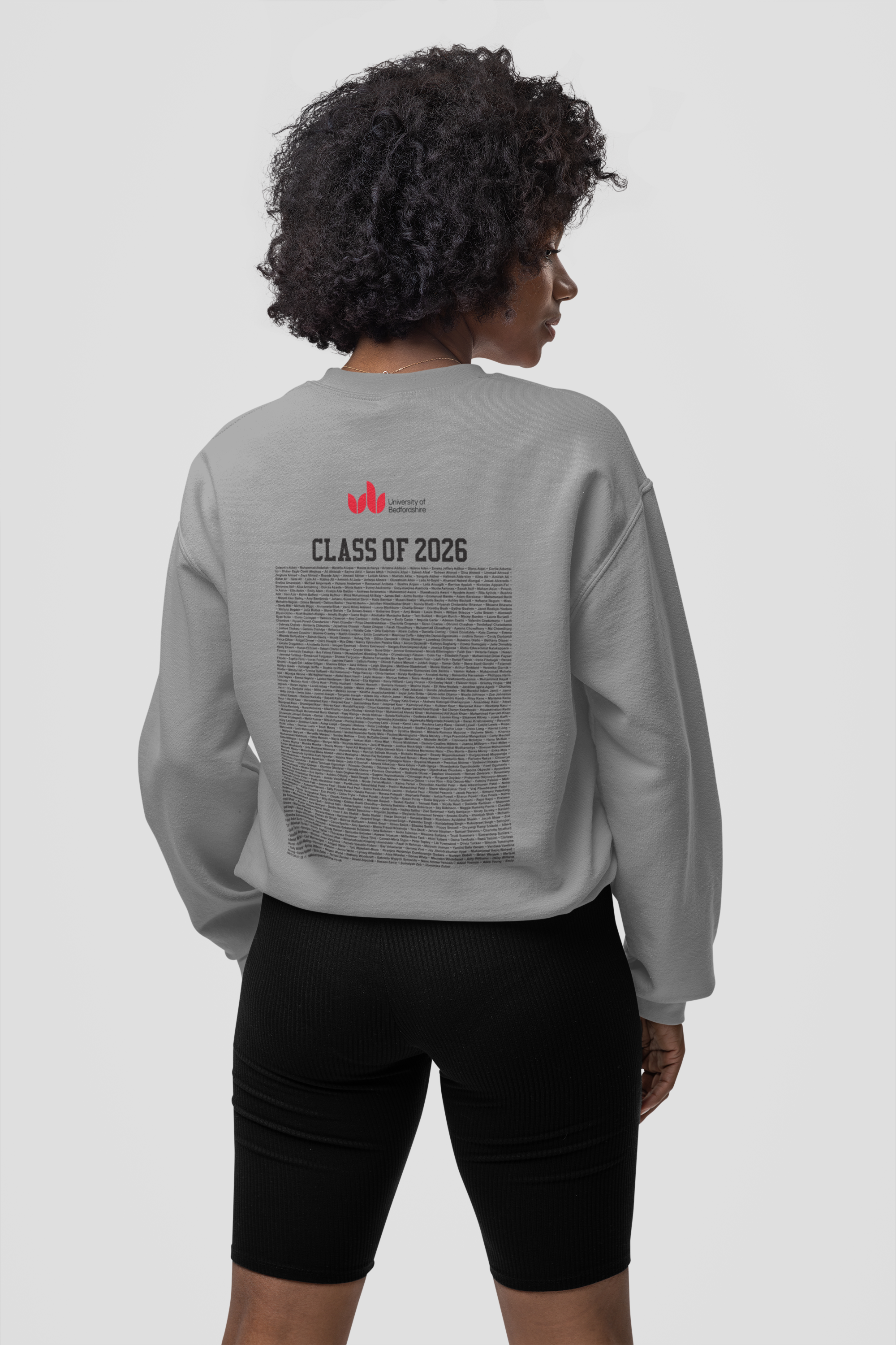 University of Bedfordshire - Graduation Names-list - Organic Sweatshirt