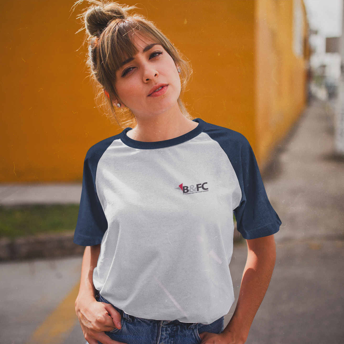 Blackpool & The Fylde College - Graduation Names-list - Regular Fit Baseball T-shirt